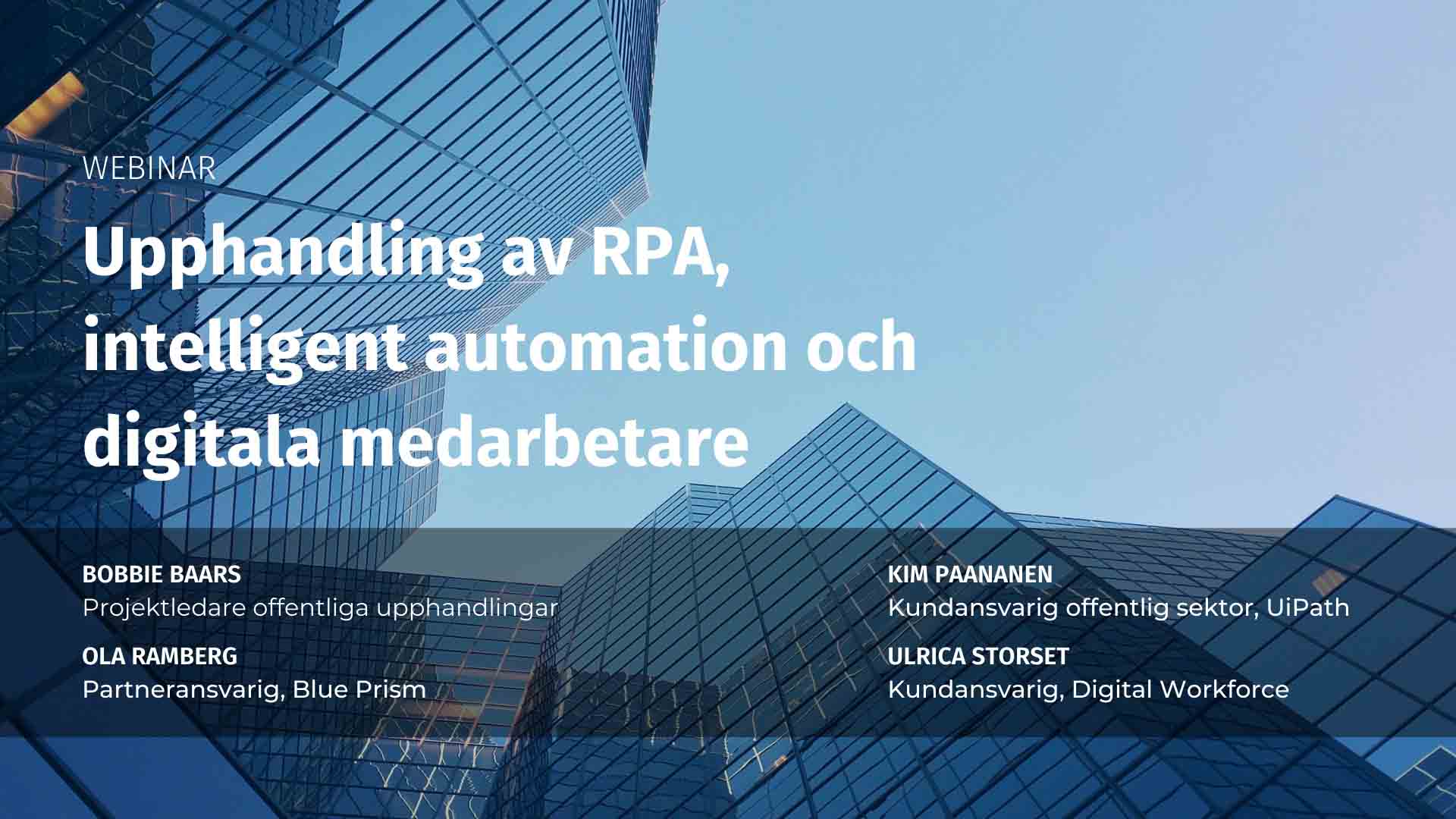 RPA Webinar Sweden