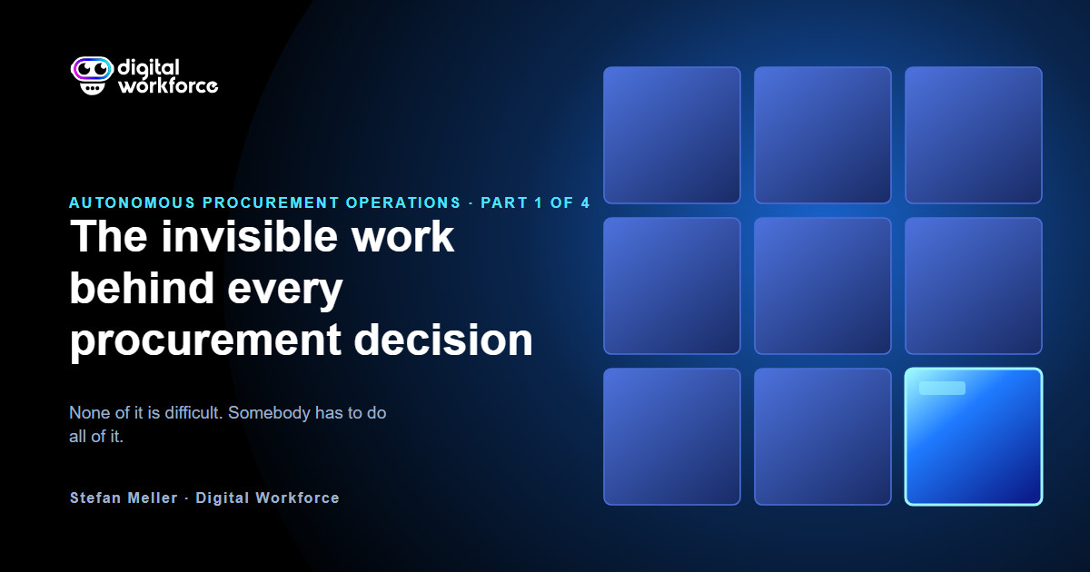 The invisible work behind every procurement decision